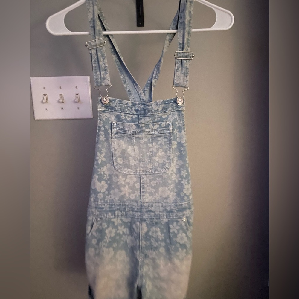 Jean overall shorts